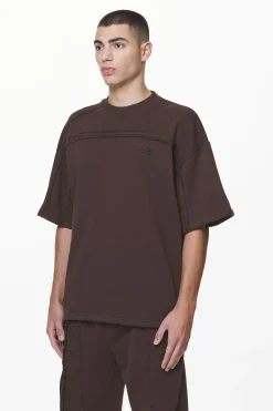 Pegador Tees|Abart Inside Out Boxy Tee Washed Oak Brown