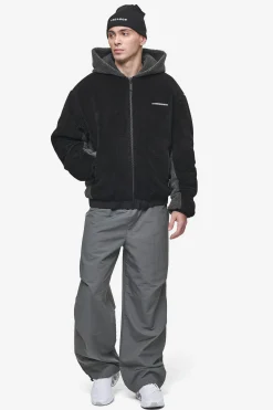 Pegador Jackets|Absecon Teddy Jacket Black Anthracite