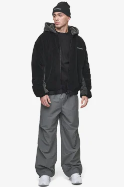 Pegador Jackets|Absecon Teddy Jacket Black Anthracite