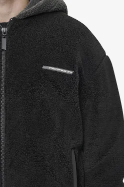 Pegador Jackets|Absecon Teddy Jacket Black Anthracite