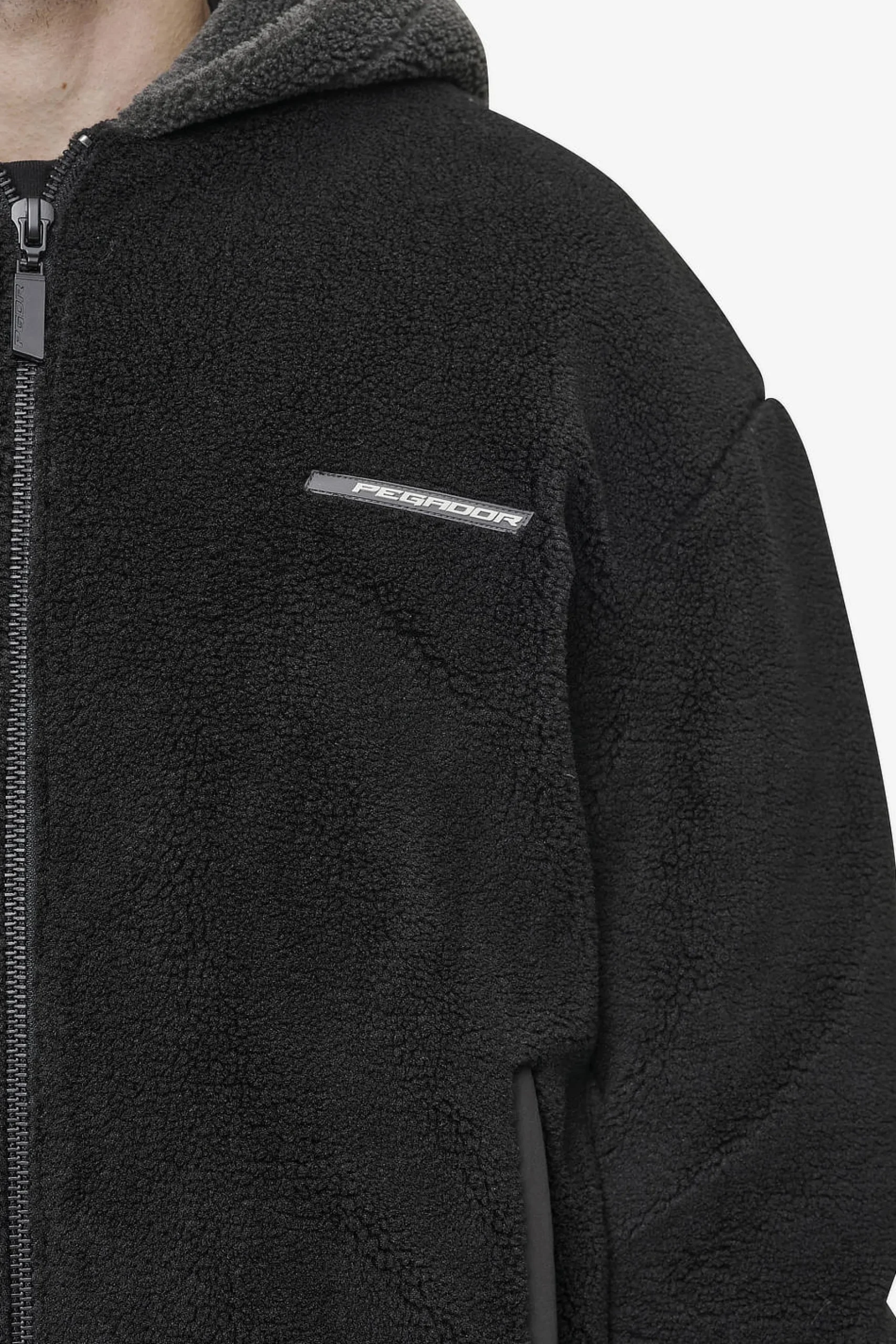 Pegador Jackets|Absecon Teddy Jacket Black Anthracite