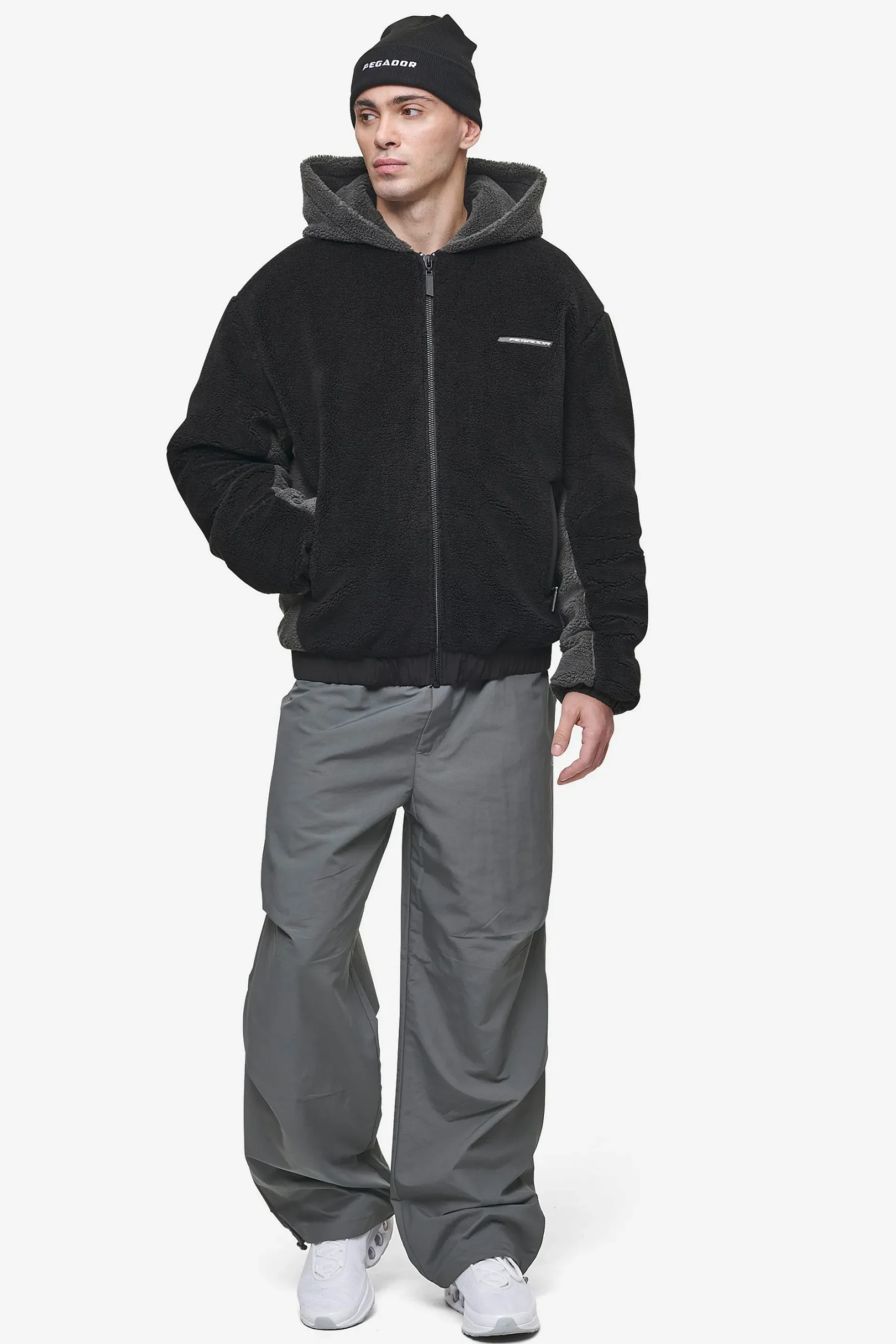 Pegador Jackets|Absecon Teddy Jacket Black Anthracite