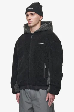 Pegador Jackets|Absecon Teddy Jacket Black Anthracite