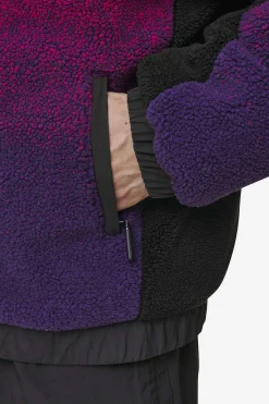 Pegador Jackets|Absecon Teddy Jacket Virtual Pink Deep Purple Black