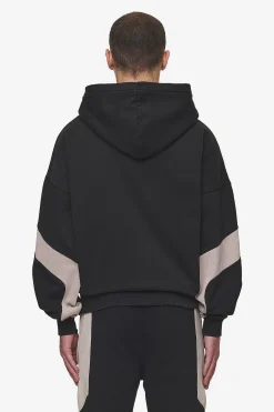 Pegador Hoodies|Zip Hoodies|Aderno Boxy Sweat Jacket Washed Black Light Beige