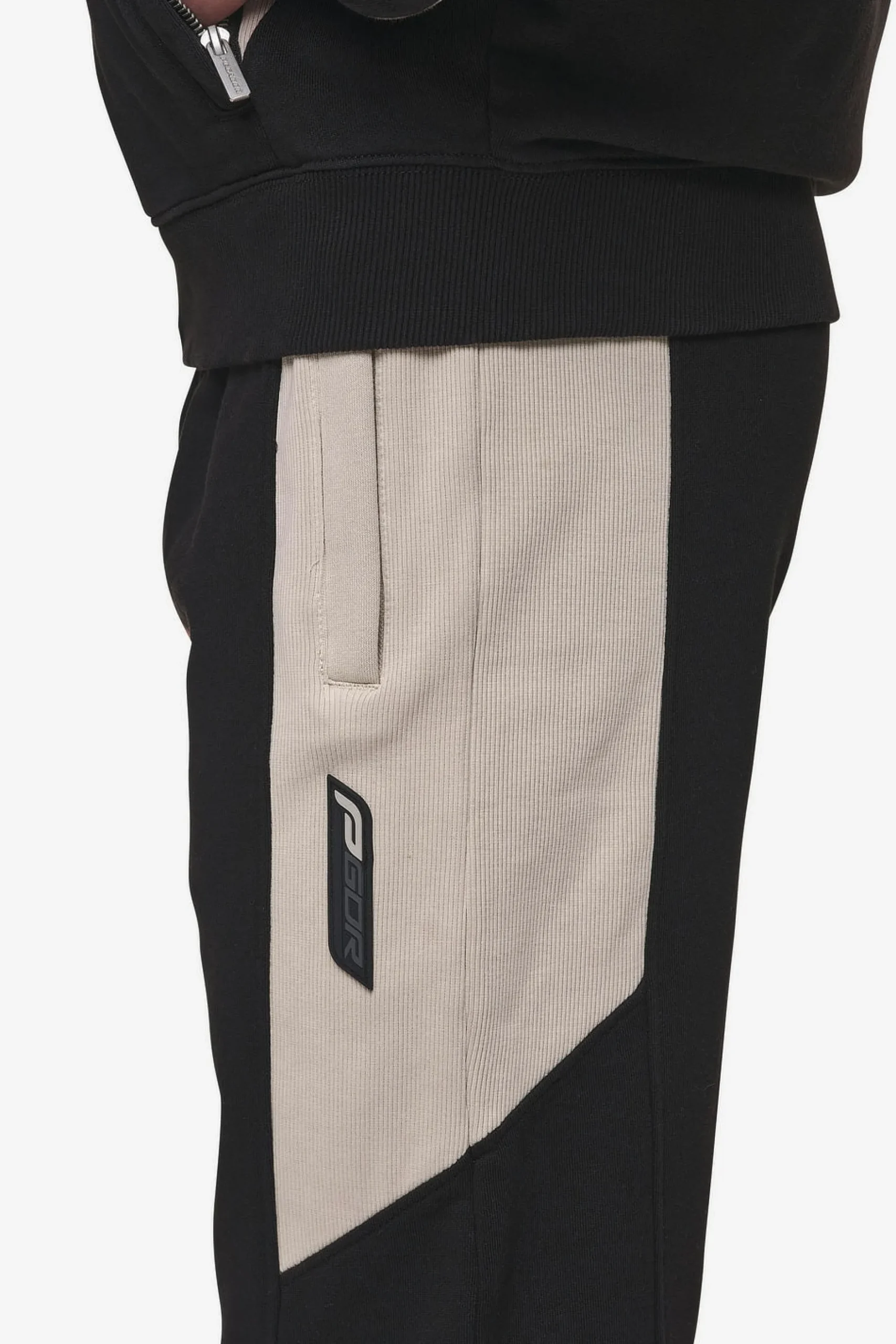 Pegador Pants & Joggers|Aderno Wide Sweat Pants Washed Black Light Beige