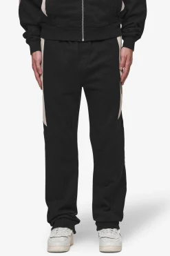 Pegador Pants & Joggers|Aderno Wide Sweat Pants Washed Black Light Beige