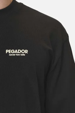 Pegador Tees|Alchar Oversized Tee Washed Black