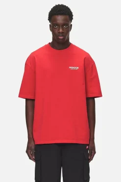 Pegador Tees|Alchar Oversized Tee Washed Red