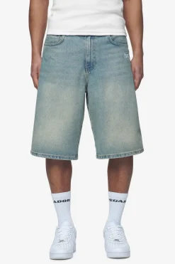 Pegador Shorts|Alcoa Jorts Washed vintage blue