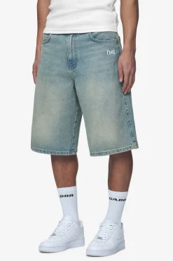 Pegador Shorts|Alcoa Jorts Washed vintage blue