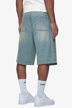 Pegador Shorts|Alcoa Jorts Washed vintage blue