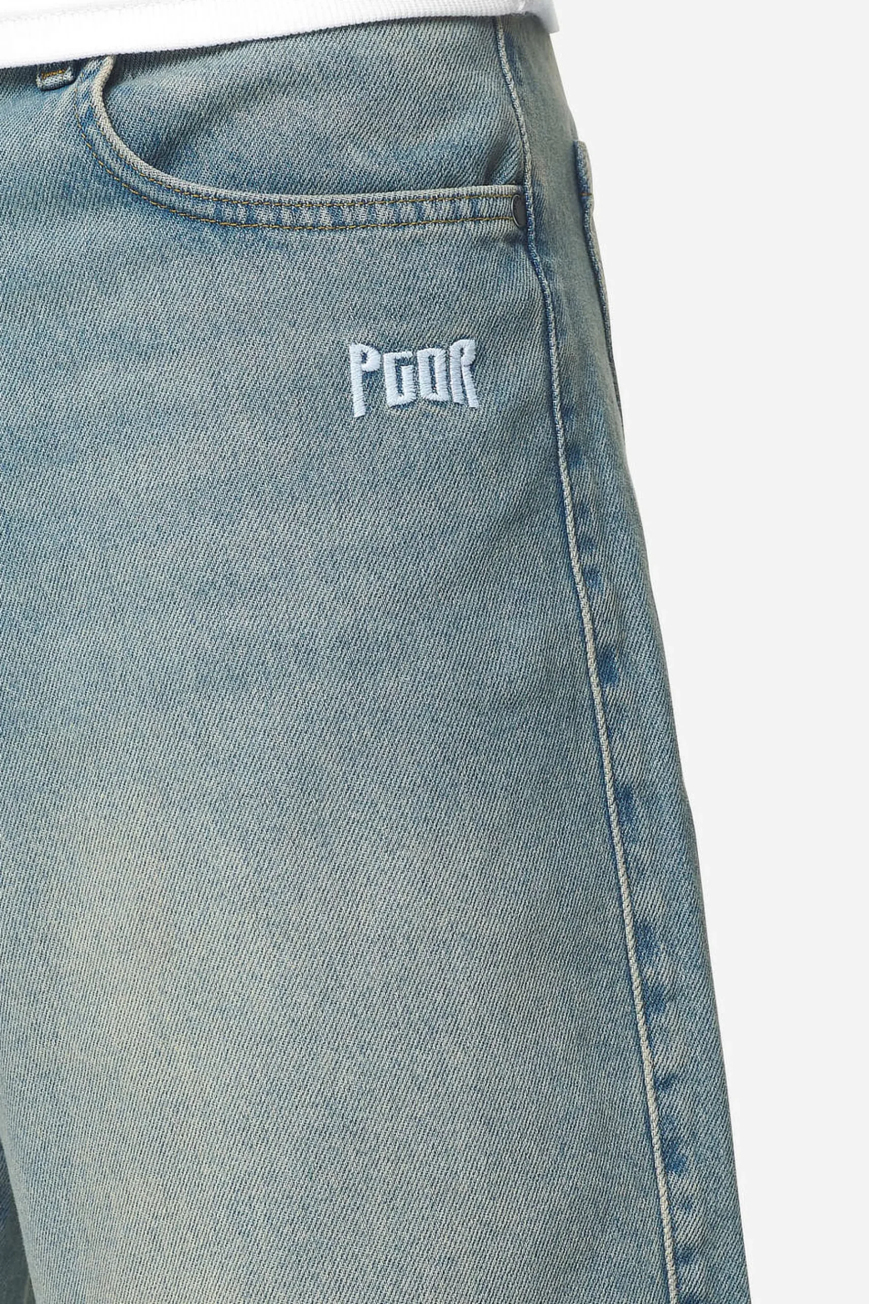 Pegador Shorts|Alcoa Jorts Washed vintage blue