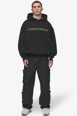 Pegador Hoodies|Alden Oversized Hoodie Washed Black