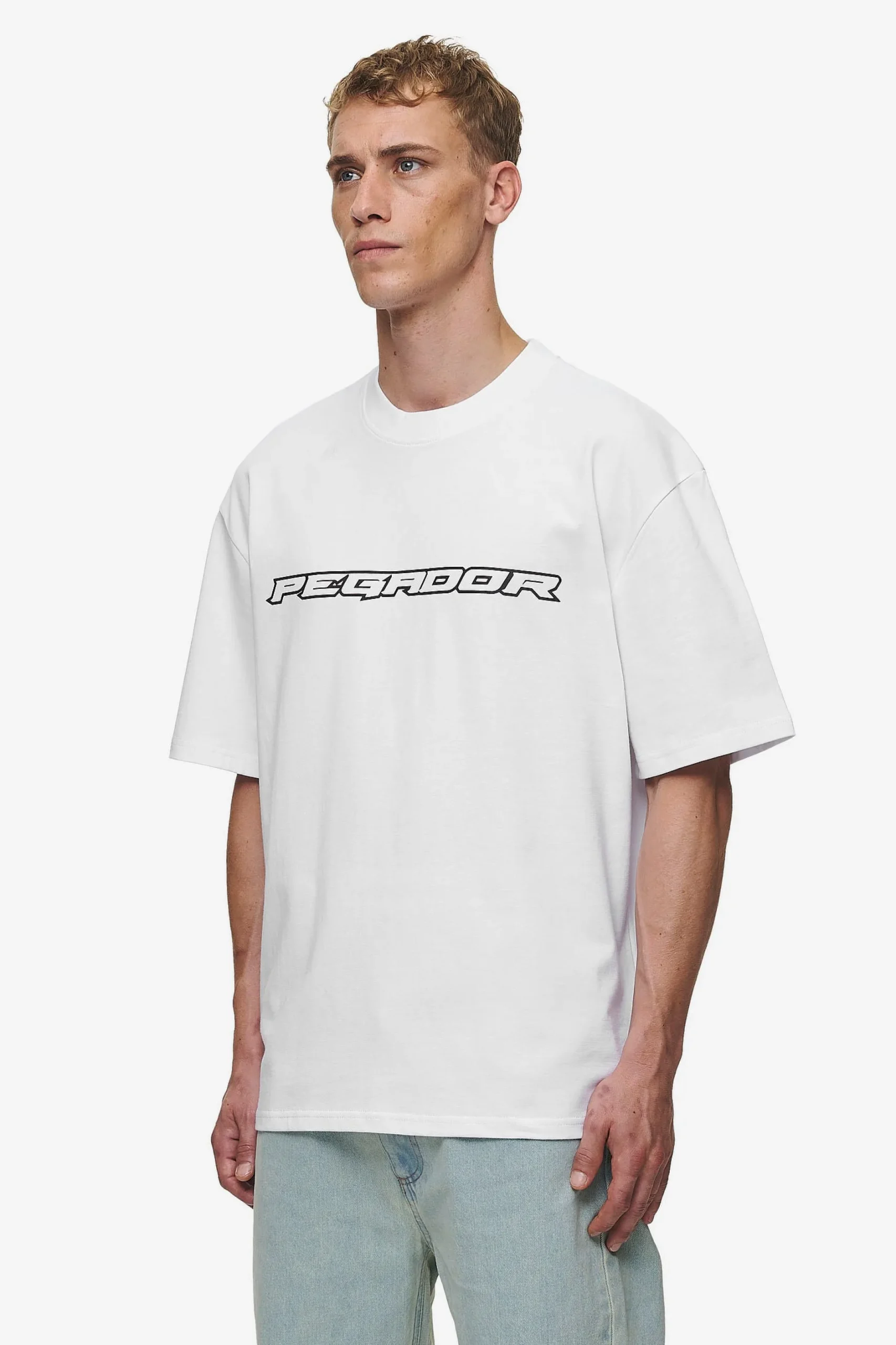 Pegador Tees|Alden Oversized Tee White