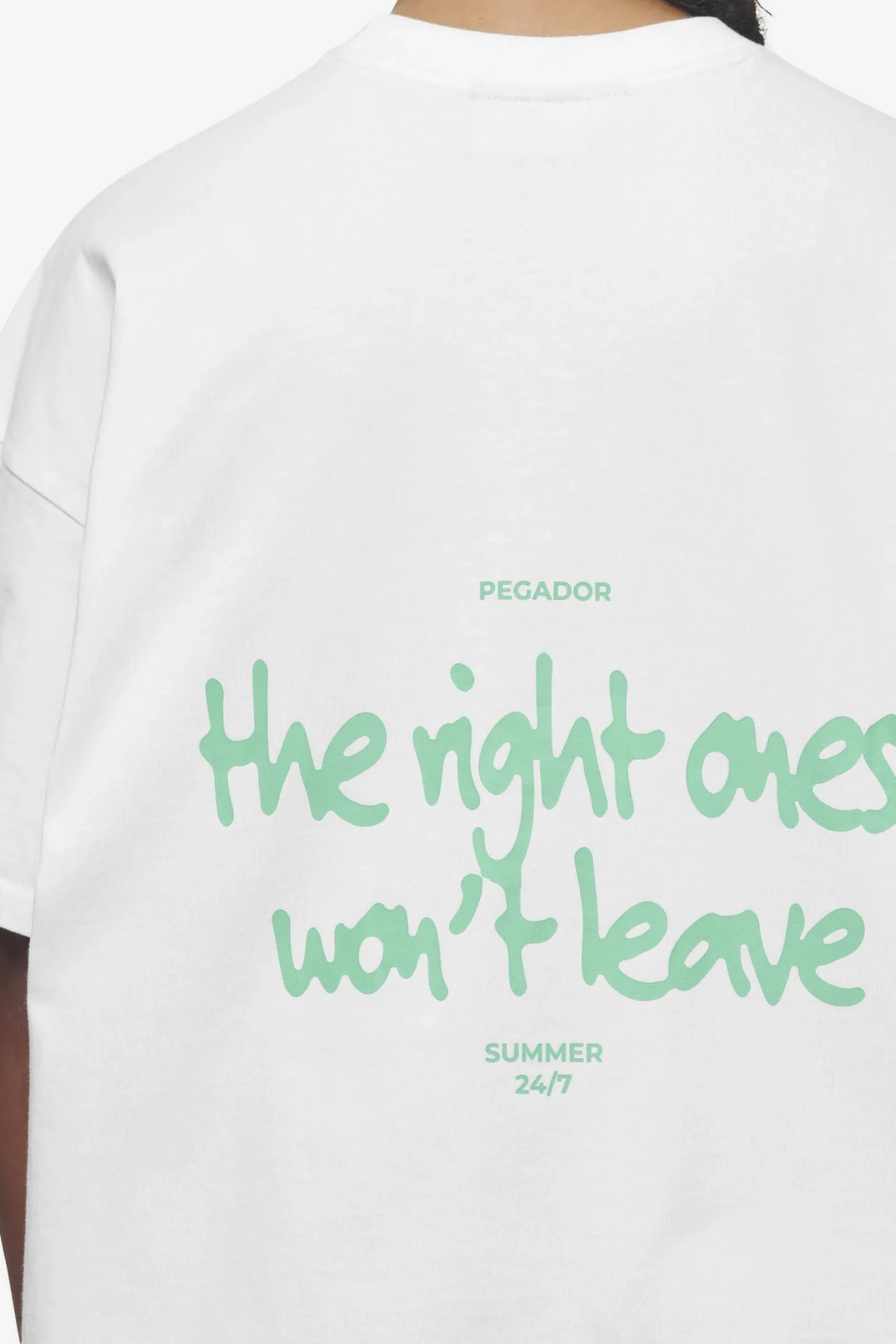 Pegador Tees|Aleja Heavy Oversized Tee White