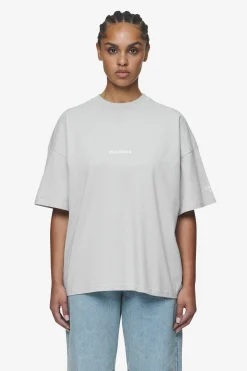 Pegador Tees|Aleja Heavy Oversized Tee Washed sky grey