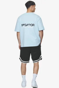 Pegador Tees|Aleso Oversized Tee Washed baby blue
