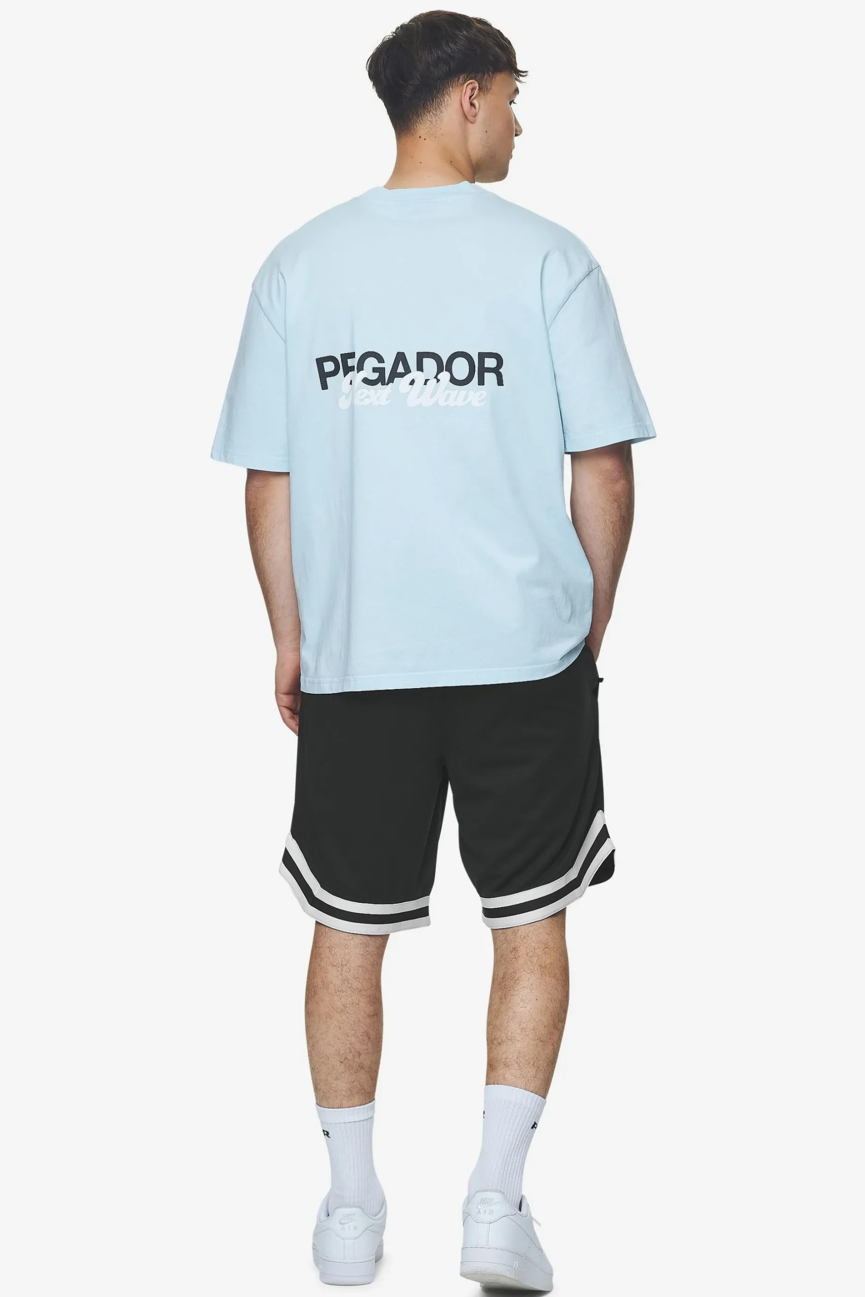 Pegador Tees|Aleso Oversized Tee Washed baby blue
