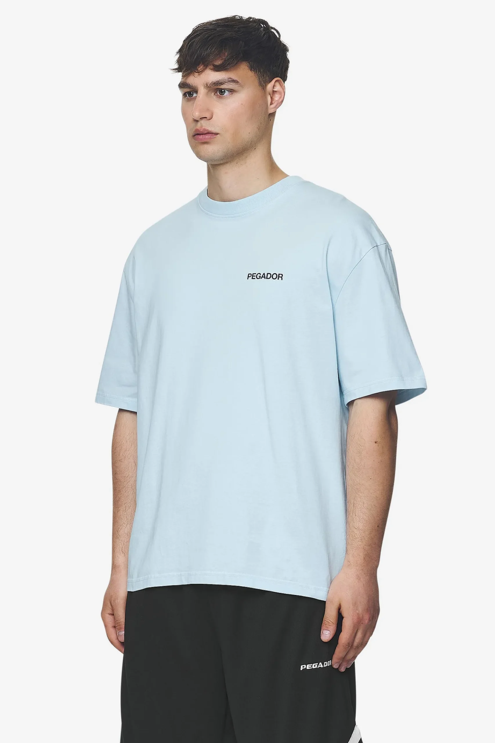 Pegador Tees|Aleso Oversized Tee Washed baby blue