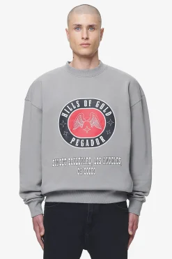 Pegador Sweaters|Algon Oversized Sweater Vintage Washed Dusk Grey