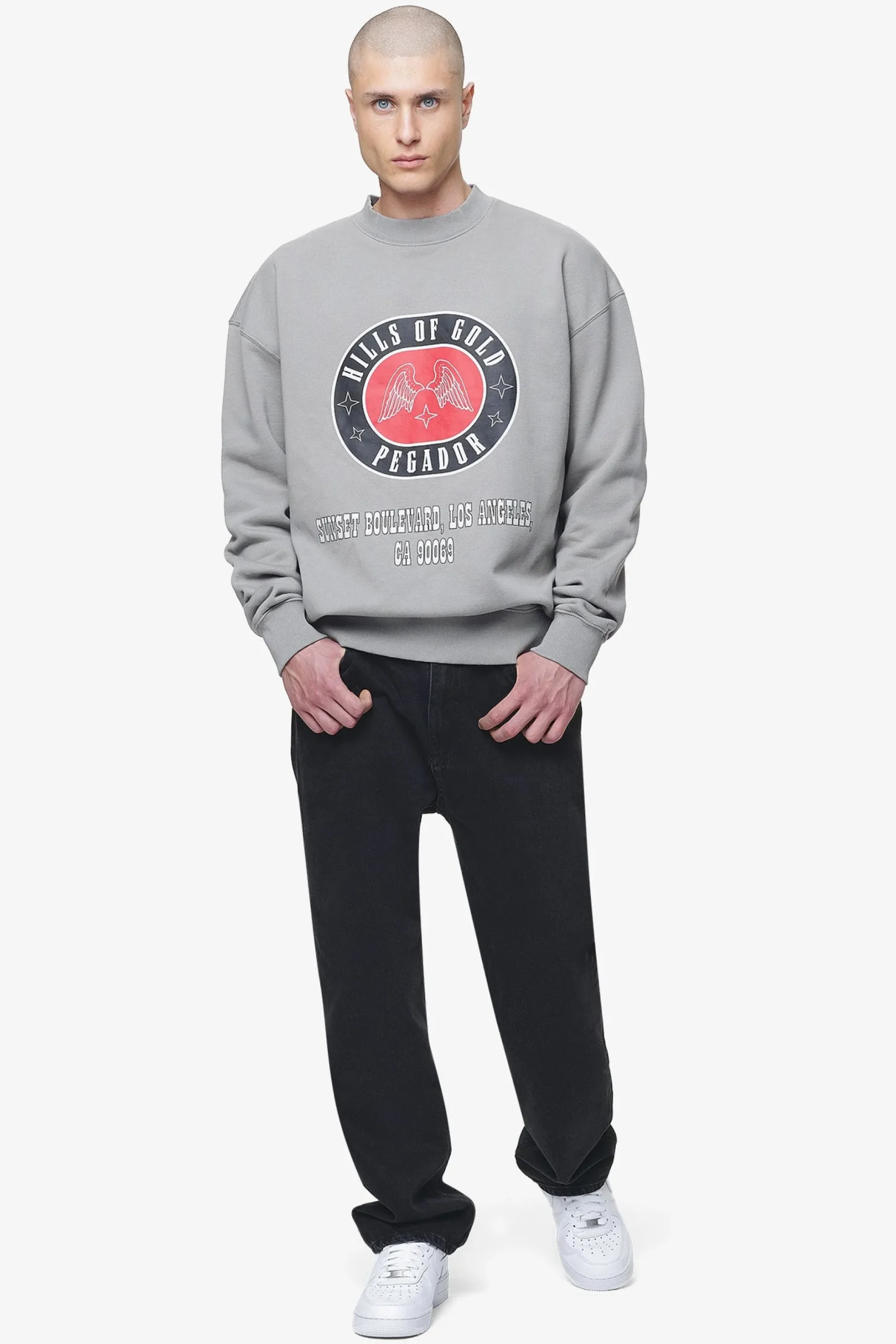 Pegador Sweaters|Algon Oversized Sweater Vintage Washed Dusk Grey