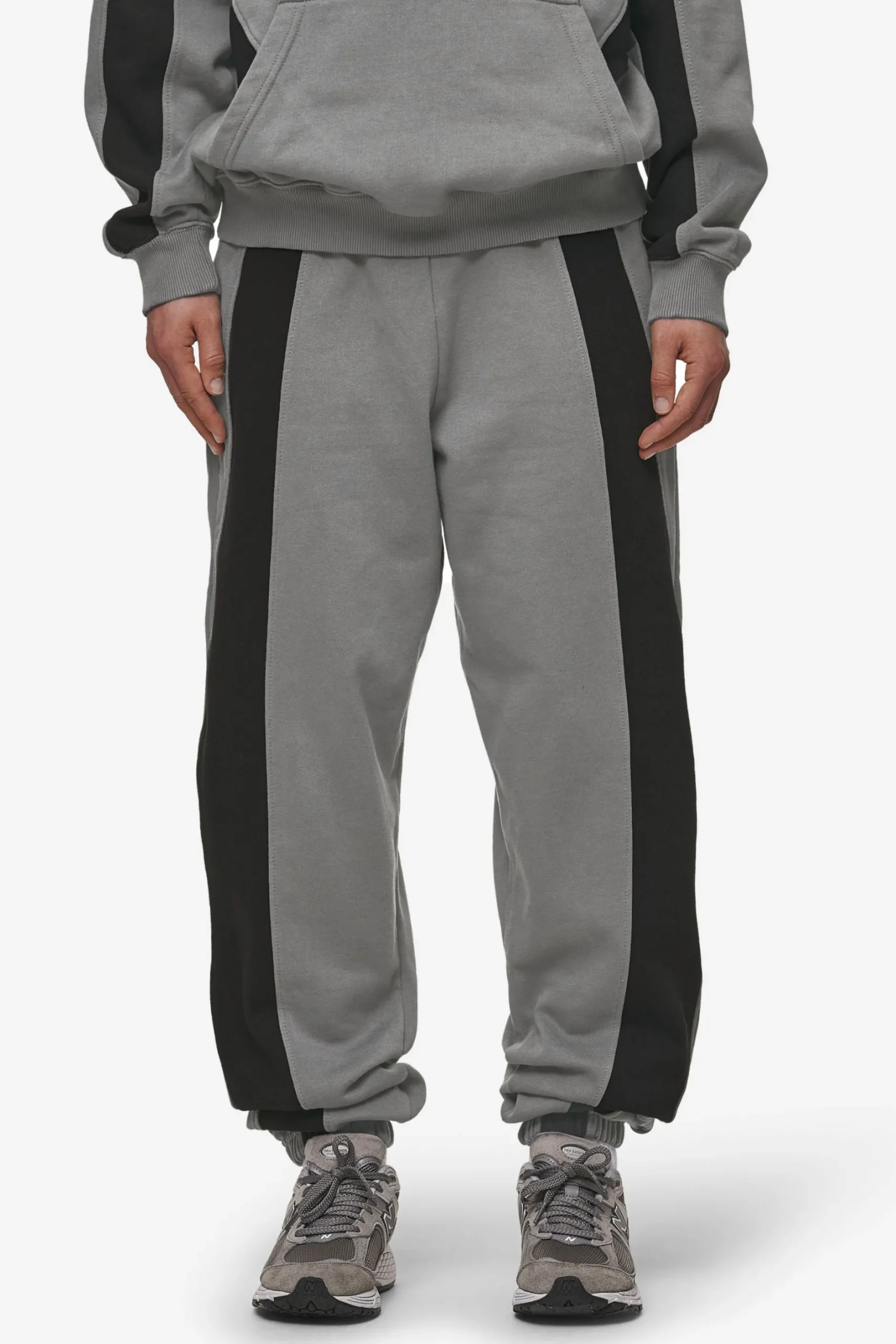 Pegador Pants|Amira High Waisted Sweat Pants Washed Deep Grey Black