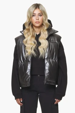 Pegador Vests|Angel Puffer Vest Dark Chrome