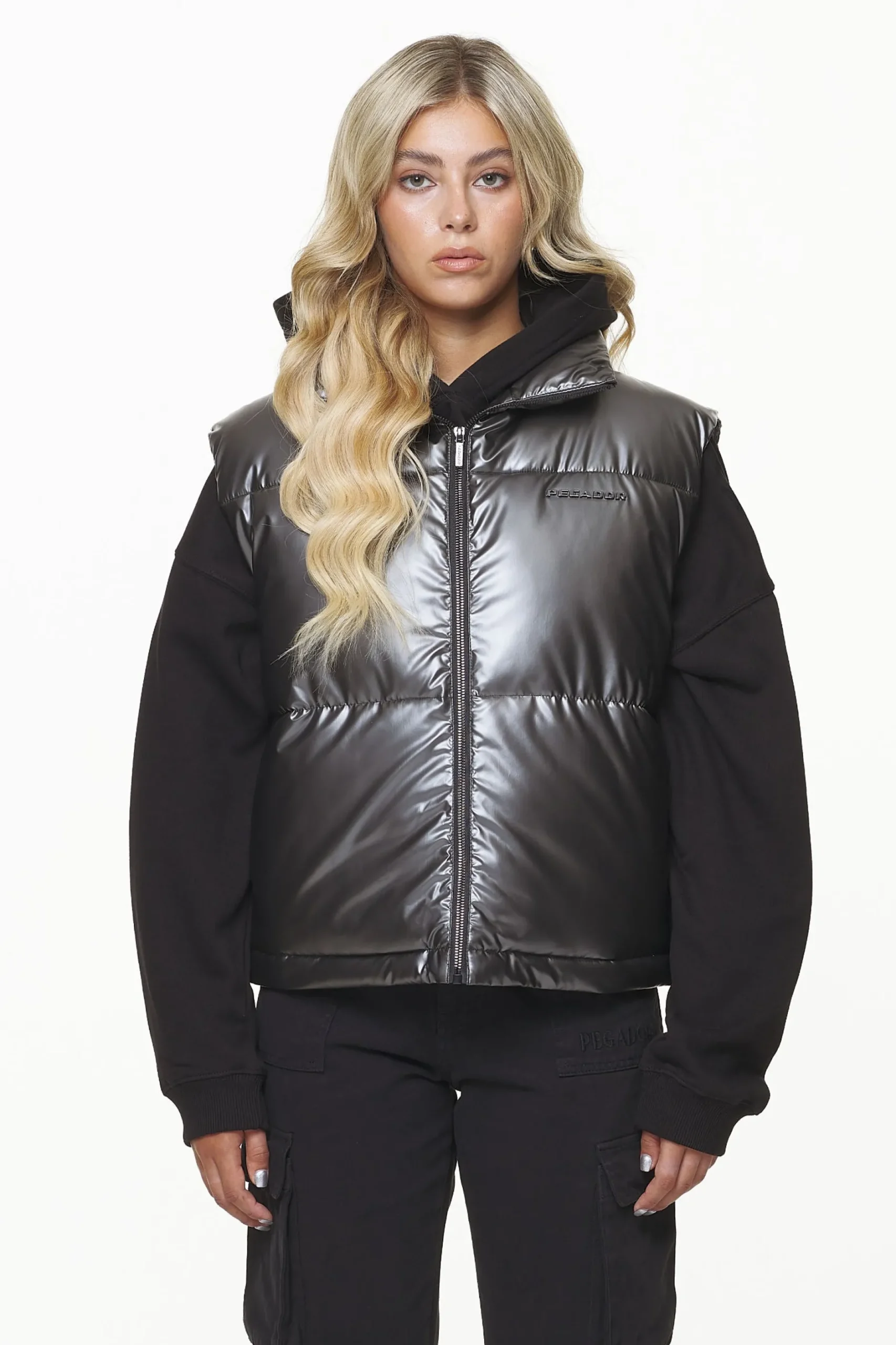 Pegador Vests|Angel Puffer Vest Dark Chrome