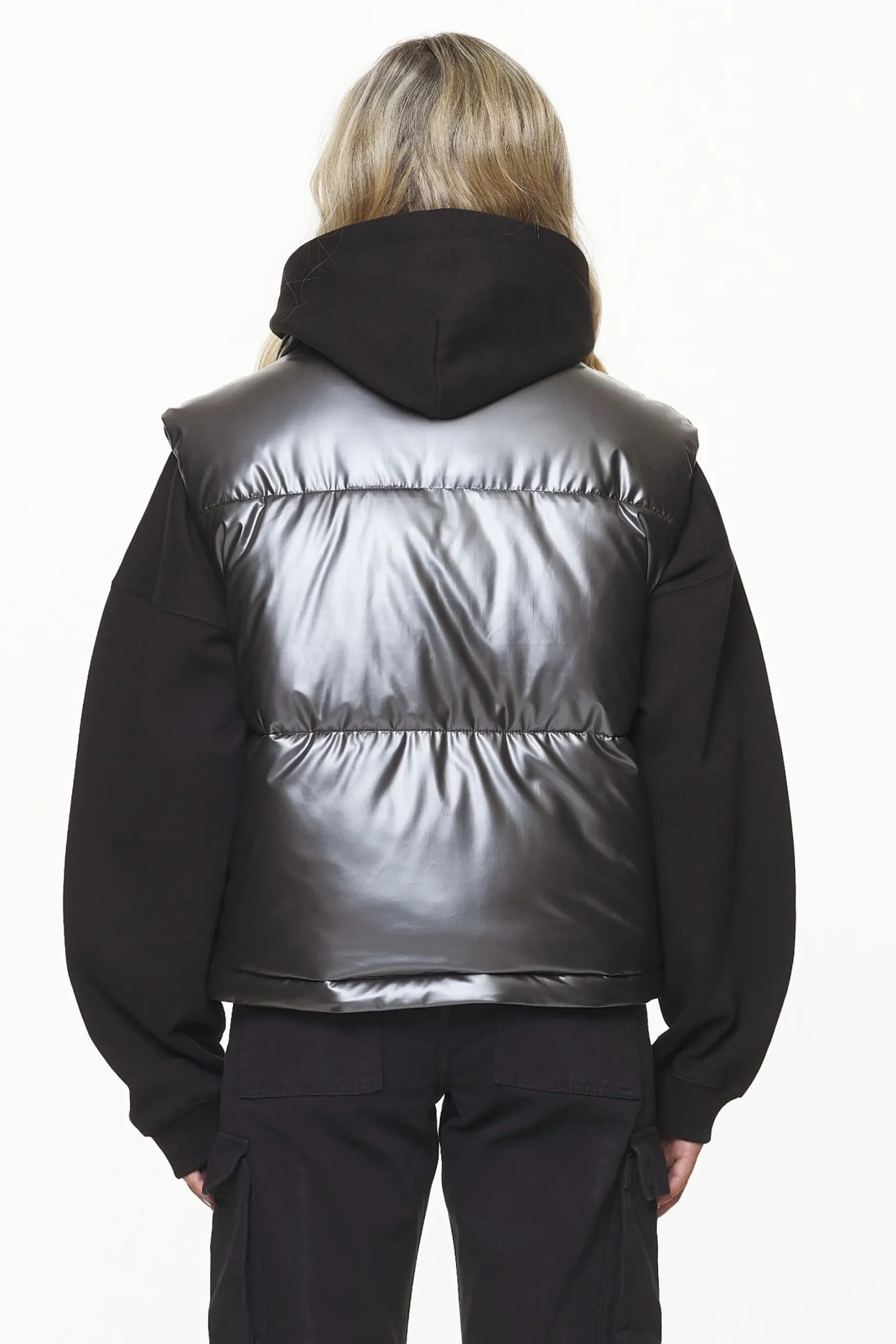 Pegador Vests|Angel Puffer Vest Dark Chrome