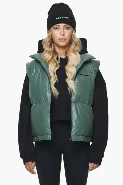 Pegador Vests|Angel Puffer Vest Garden Green