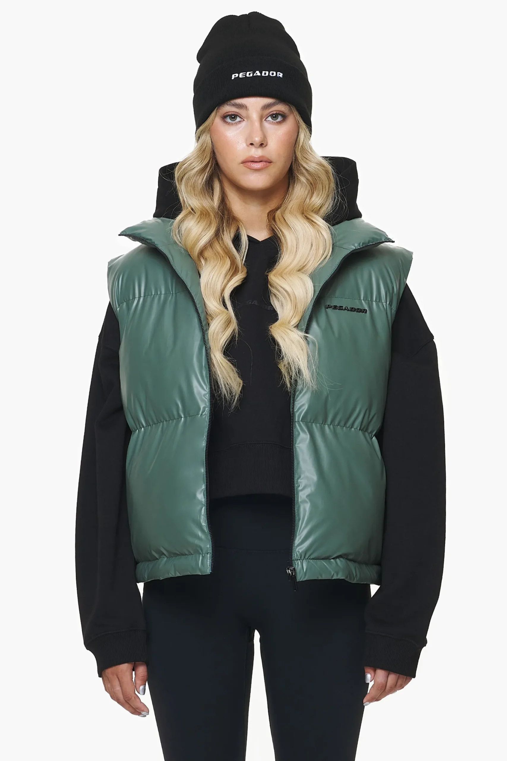Pegador Vests|Angel Puffer Vest Garden Green