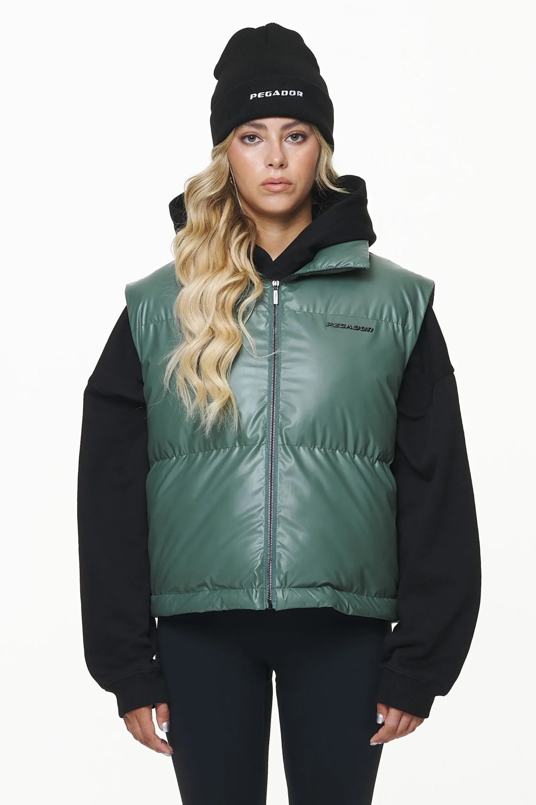 Pegador Vests|Angel Puffer Vest Garden Green