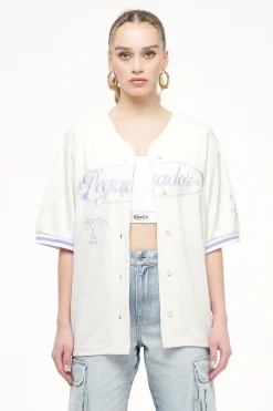 Pegador Shirts|Angeles Oversize Baseball Shirt Angels Cream