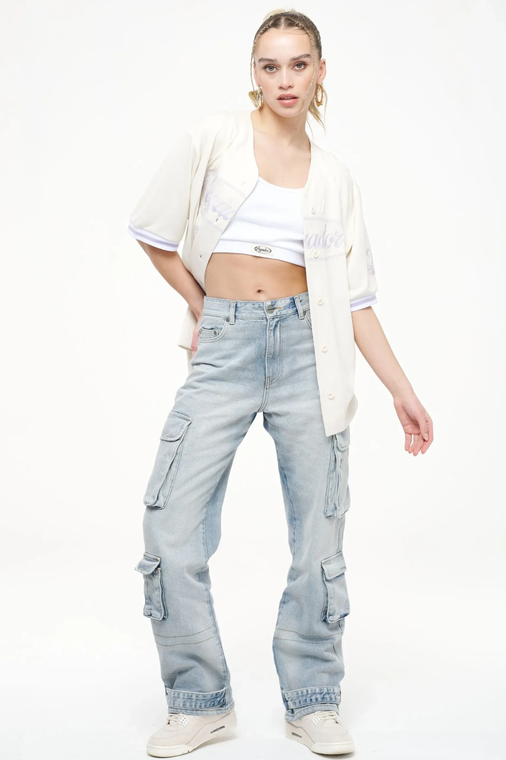 Pegador Shirts|Angeles Oversize Baseball Shirt Angels Cream