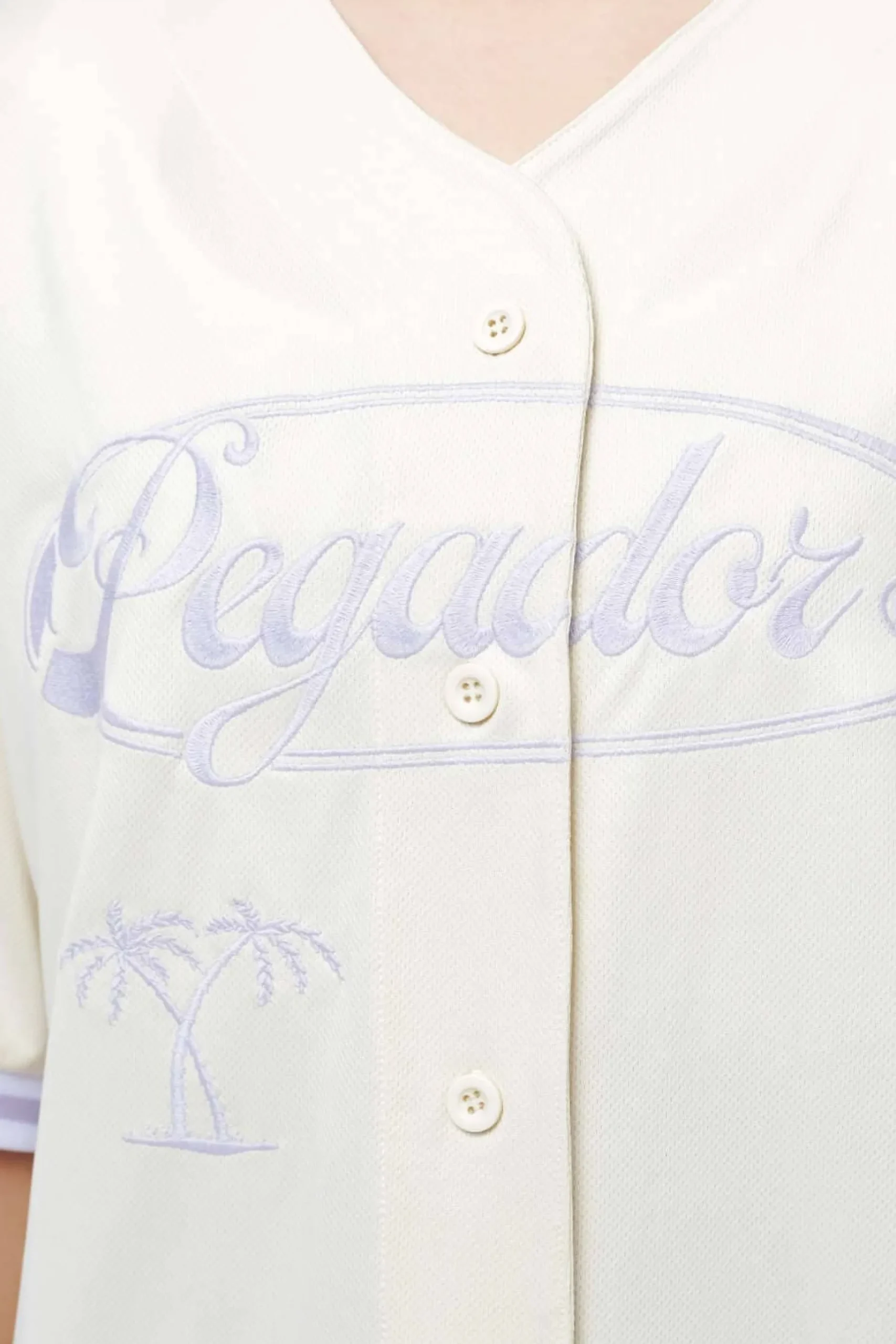 Pegador Shirts|Angeles Oversize Baseball Shirt Angels Cream