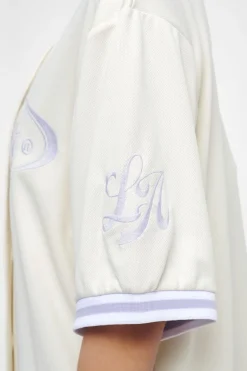 Pegador Shirts|Angeles Oversize Baseball Shirt Angels Cream