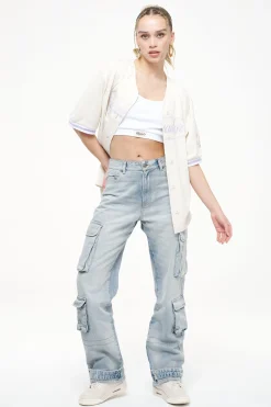 Pegador Shirts|Angeles Oversize Baseball Shirt Angels Cream