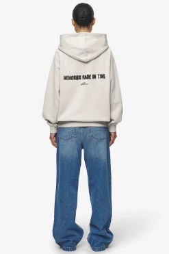 Pegador Hoodies|Zip Hoodies|Anna Oversized Sweat Jacket Washed Moon Grey