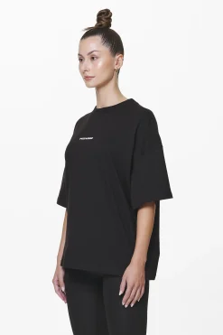 Pegador Tees|Arendal Logo Heavy Oversized Tee Black