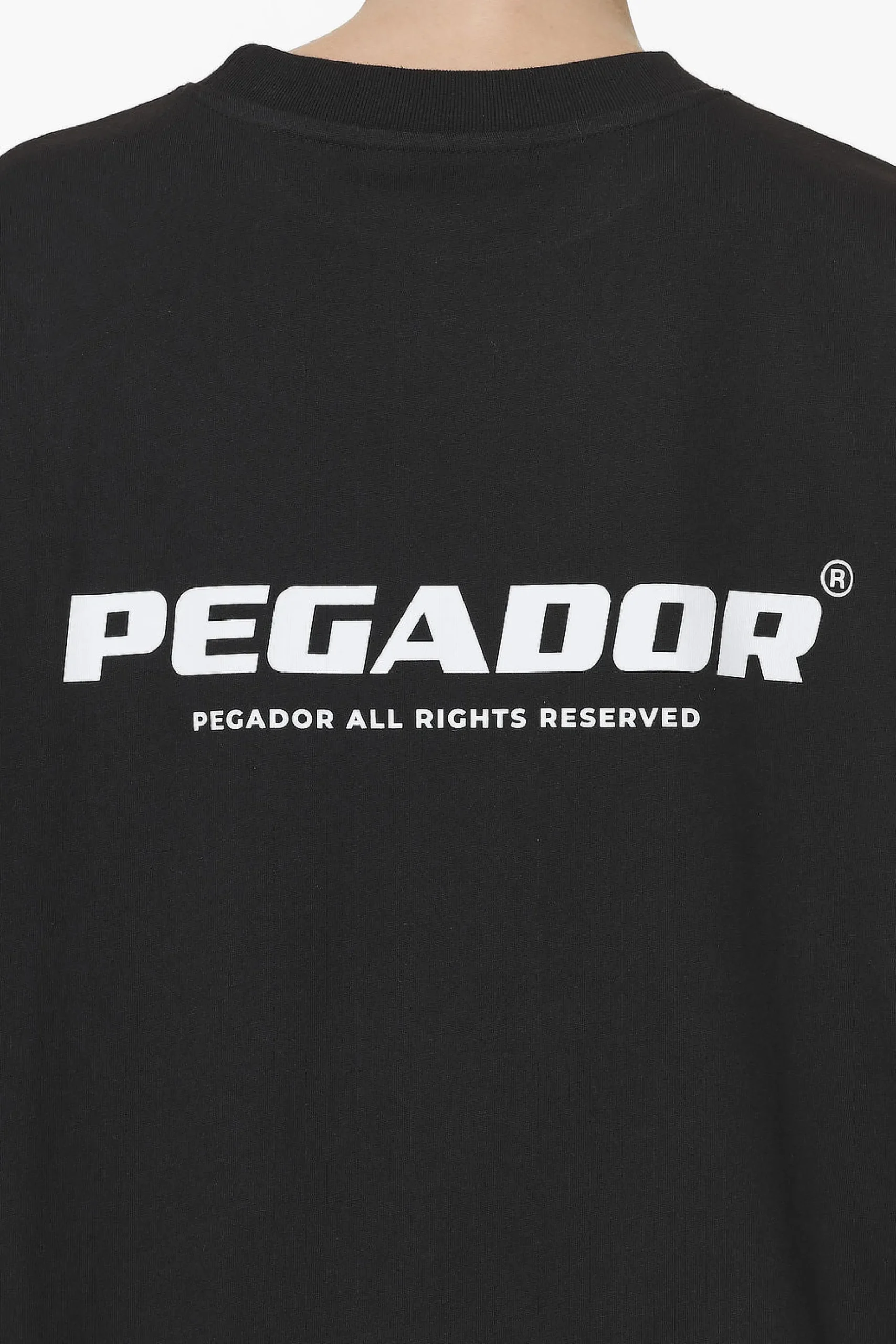 Pegador Tees|Arendal Logo Heavy Oversized Tee Black