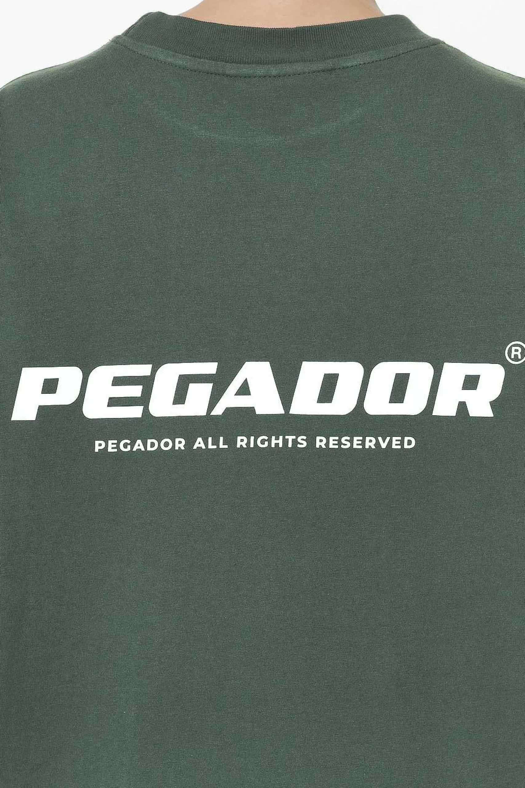 Pegador Tees|Arendal Logo Heavy Oversized Tee Washed Sage Green