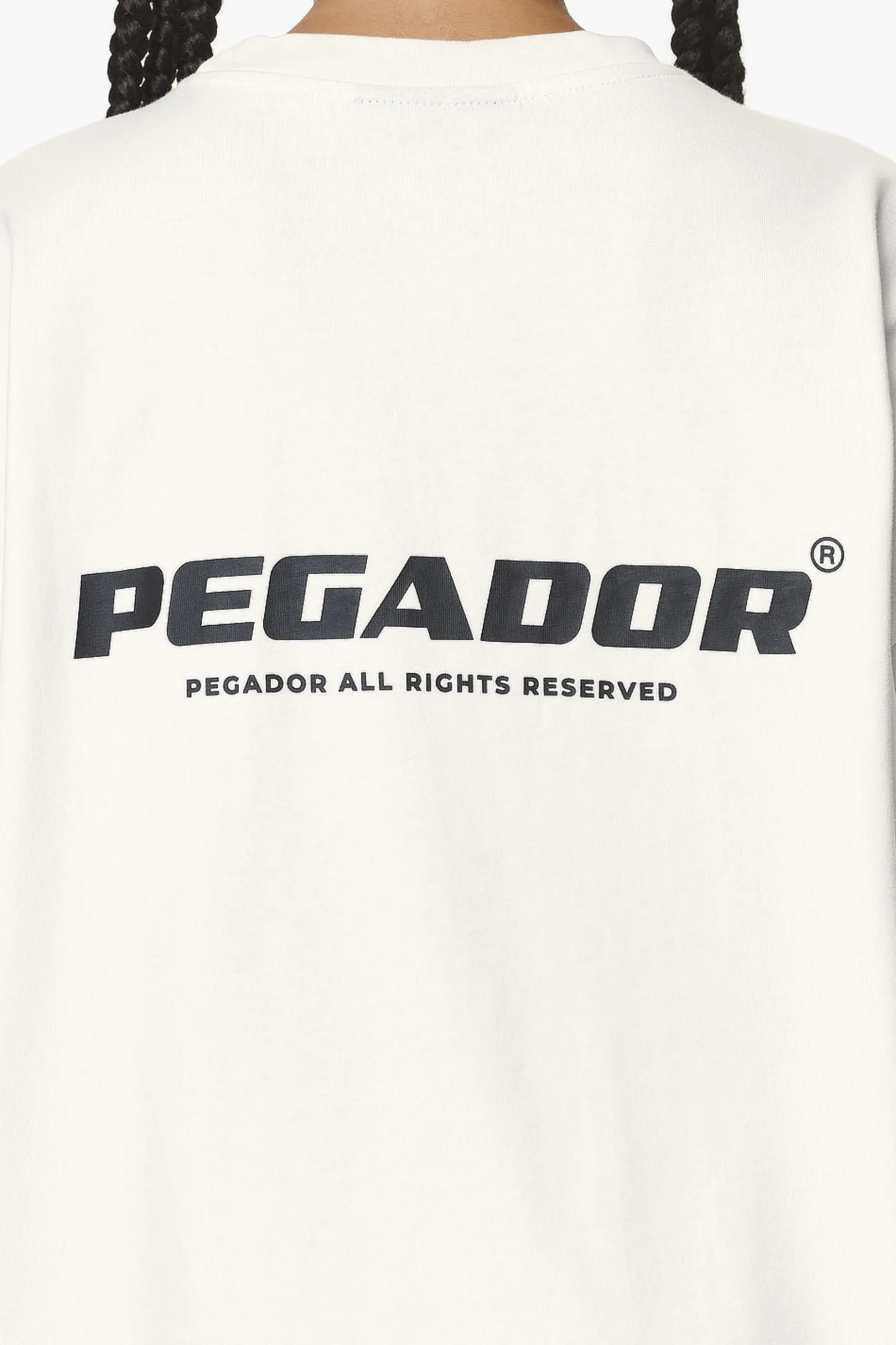 Pegador Tees|Arendal Logo Heavy Oversized Tee Washed Salty Cream