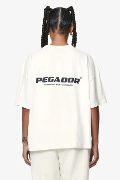 Pegador Tees|Arendal Logo Heavy Oversized Tee Washed Salty Cream
