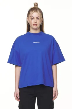 Pegador Tees|Arendal Logo Heavy Oversized Tee Washed True Blue White