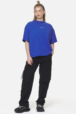 Pegador Tees|Arendal Logo Heavy Oversized Tee Washed True Blue White