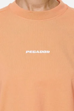 Pegador Tees|Arendal Logo Heavy Oversized Tee  Washed Apricot White