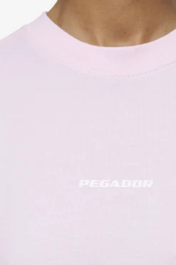 Pegador Tees|Arendal Logo Heavy Oversized Tee White Washed bubblegum