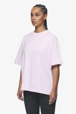 Pegador Tees|Arendal Logo Heavy Oversized Tee White Washed bubblegum