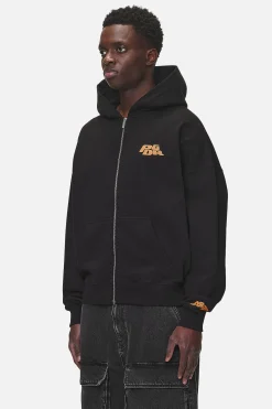 Pegador Hoodies|Zip Hoodies|Astor Boxy Sweat Jacket Washed Black